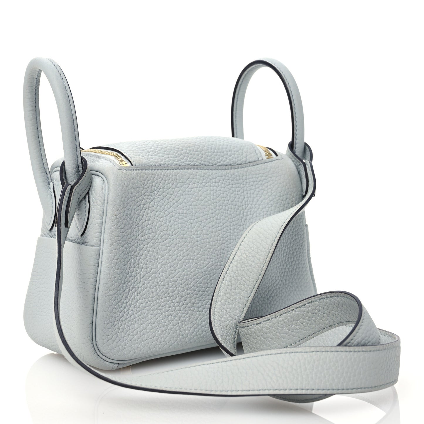 Taurillon Clemence Mini Lindy 20 Bleu Pale