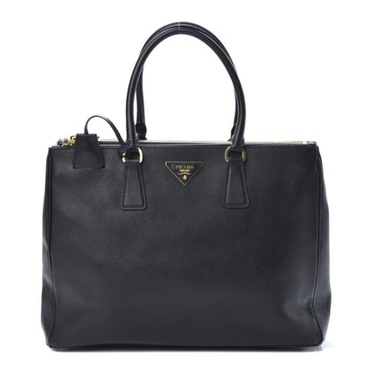 Prada Saffiano Large Galleria Double Zip Tote Black 1 of 18