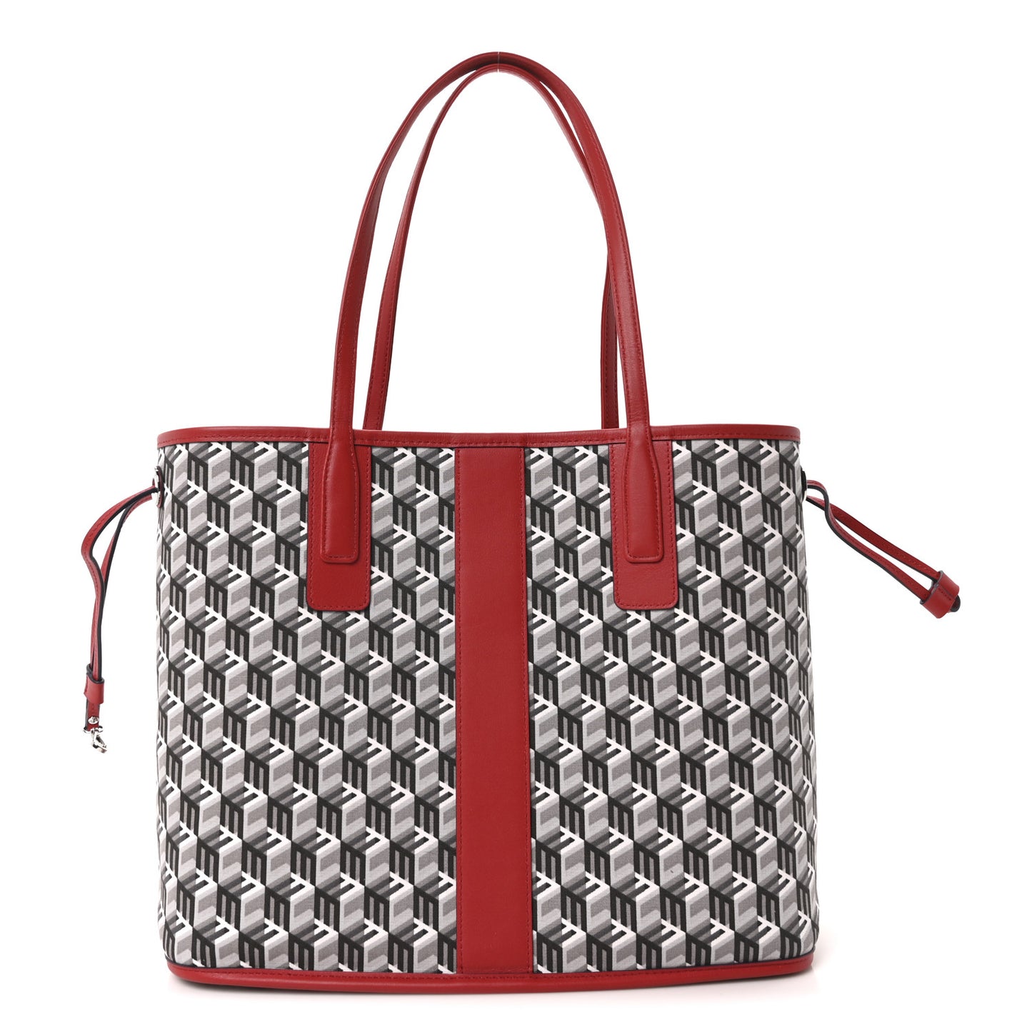 Visetos Medium Liz Reversible Shopper Tote Candy Red