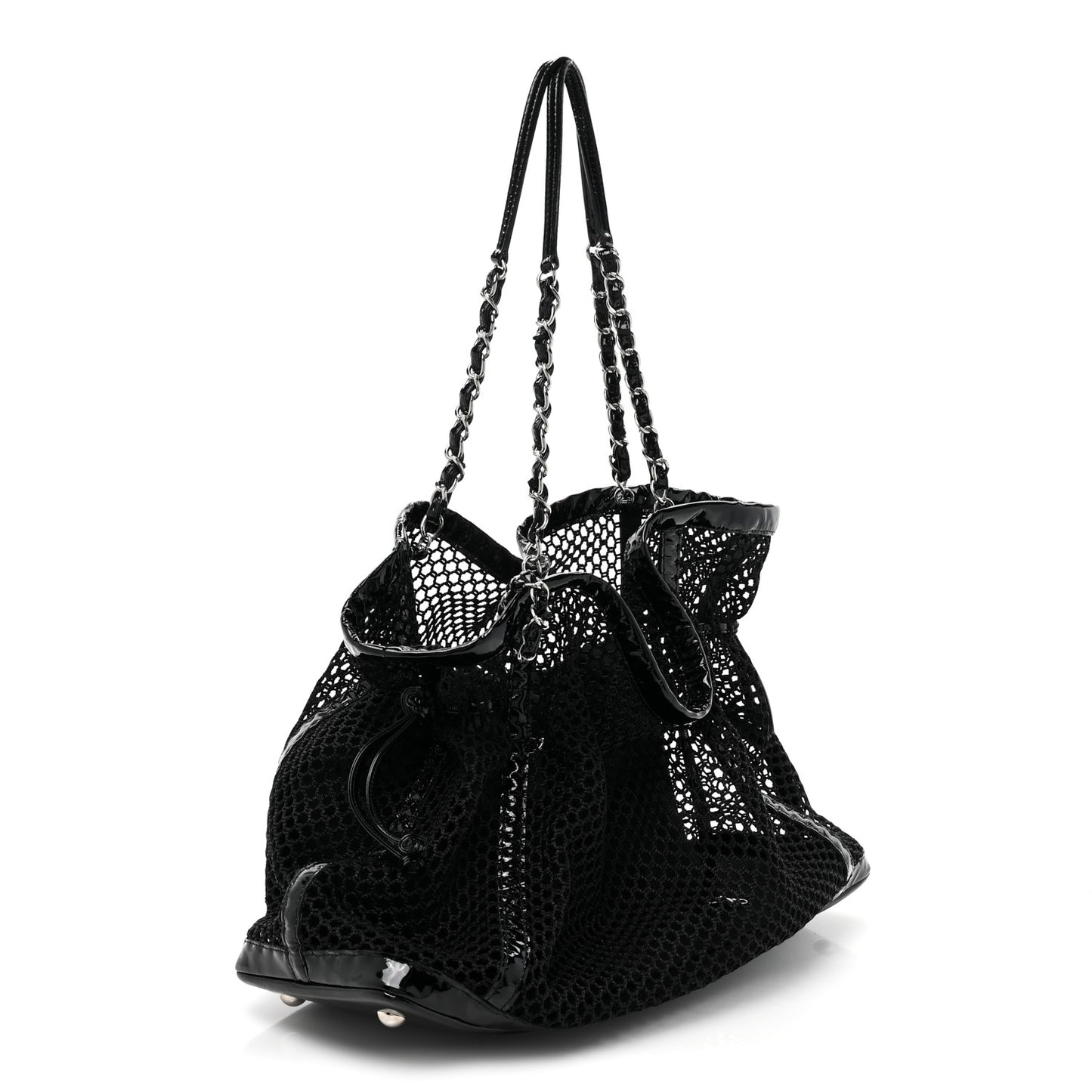 Patent Net Large La Madrague Tote Black
