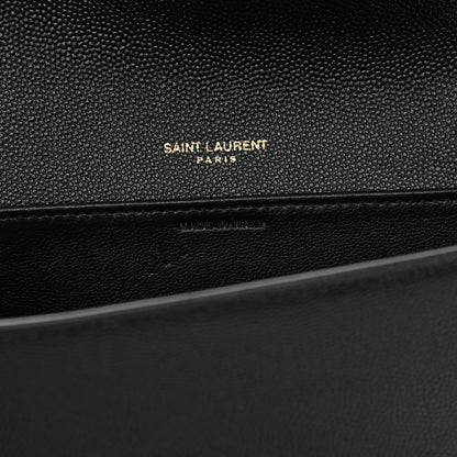 Saint Laurent Grain De Poudre Uptown Chain Wallet Black 8 of 11