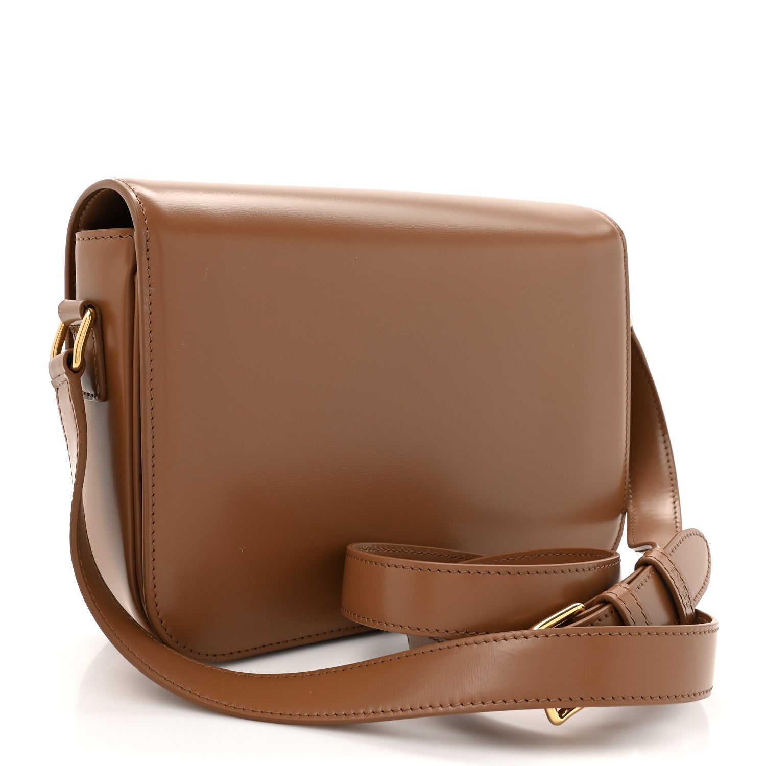 Celine Shiny Calfskin Medium Triomphe Bronze 3 of 12