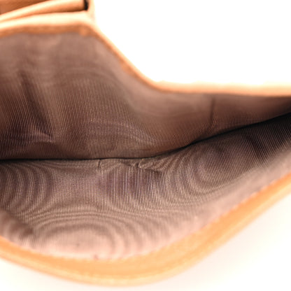 Prada Saffiano Metal Compact Snap Bi-Fold Wallet Caramel 6 of 9