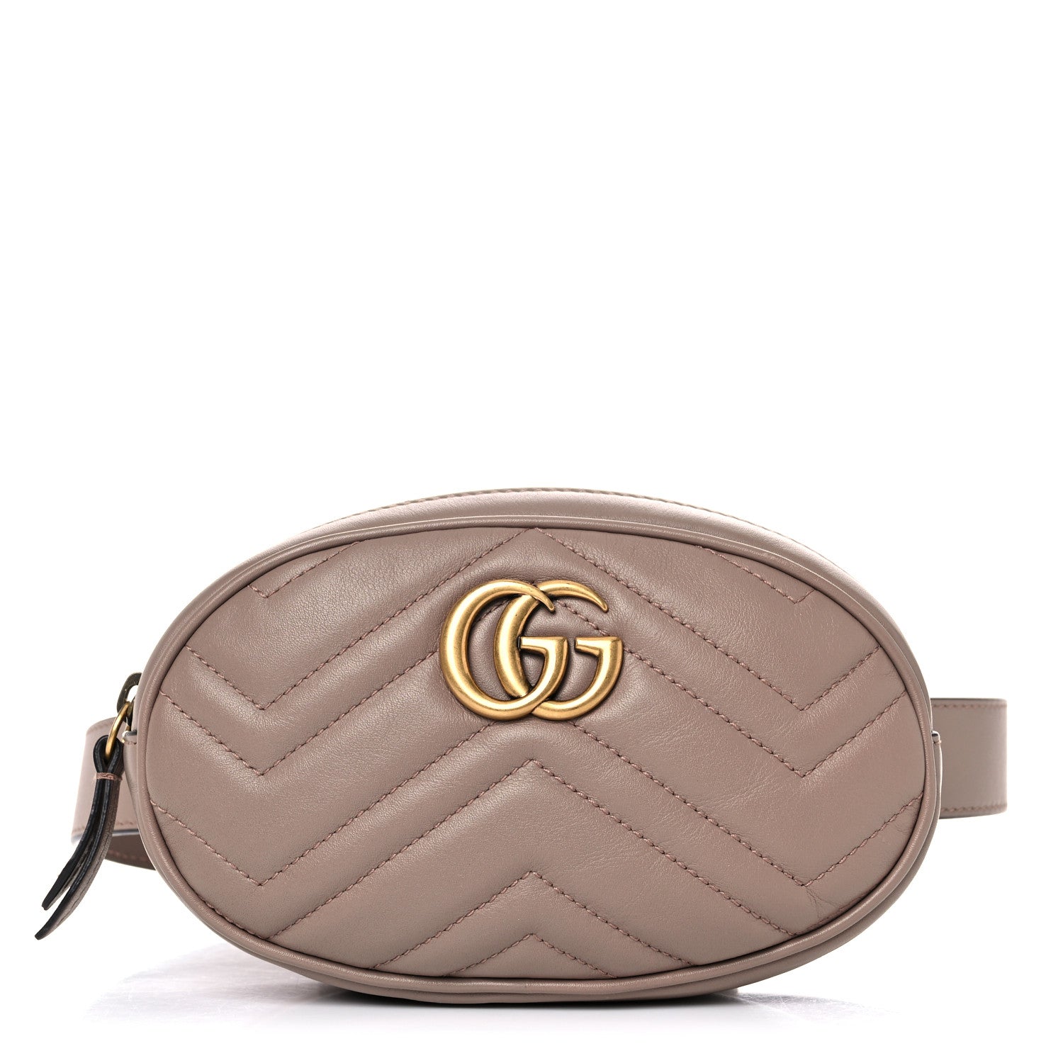 Gucci Calfskin Matelasse GG Marmont Belt Bag 95 38 Porcelain Rose 1 of 22