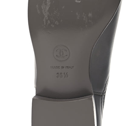 Chanel Calfskin Elastic Short Boots 36.5 Grey 7 of 10