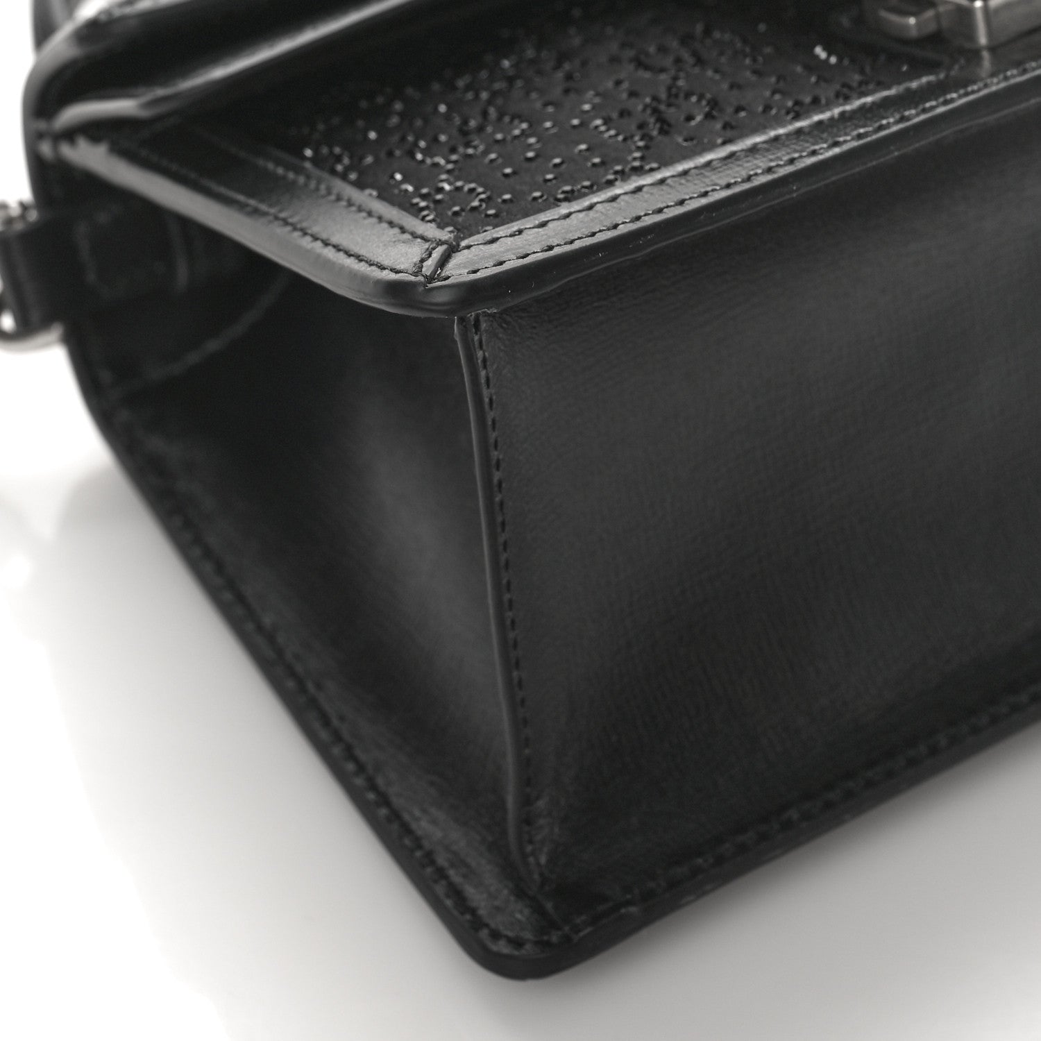 Gucci Satin Crystal GG Monogram Mini Dionysus Top Handle Bag Black 7 of 8