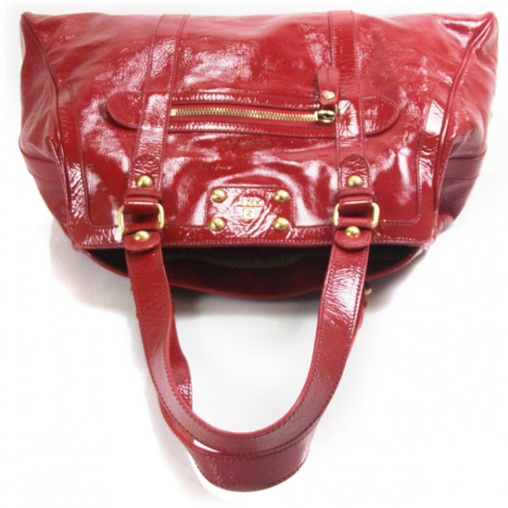 Vitello Naplak Oversized Bag De Jour Rosso