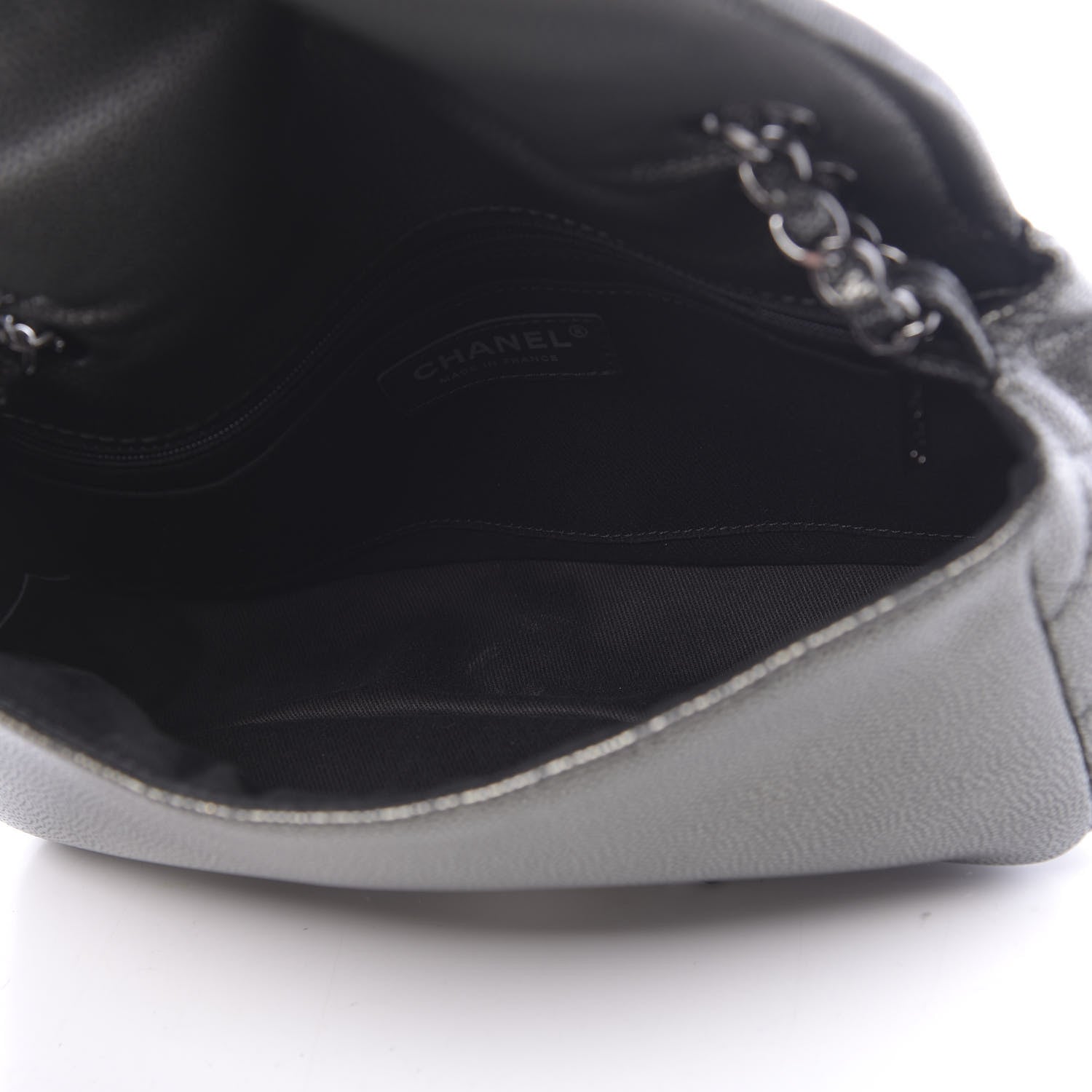 Chanel Metallic Caviar Medium Timeless CC Flap Dark Silver 5 of 11