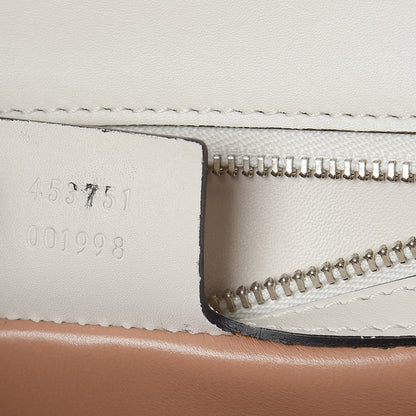 Gucci Calfskin Snakeskin Small Lilith Top Handle Bag White 7 of 9