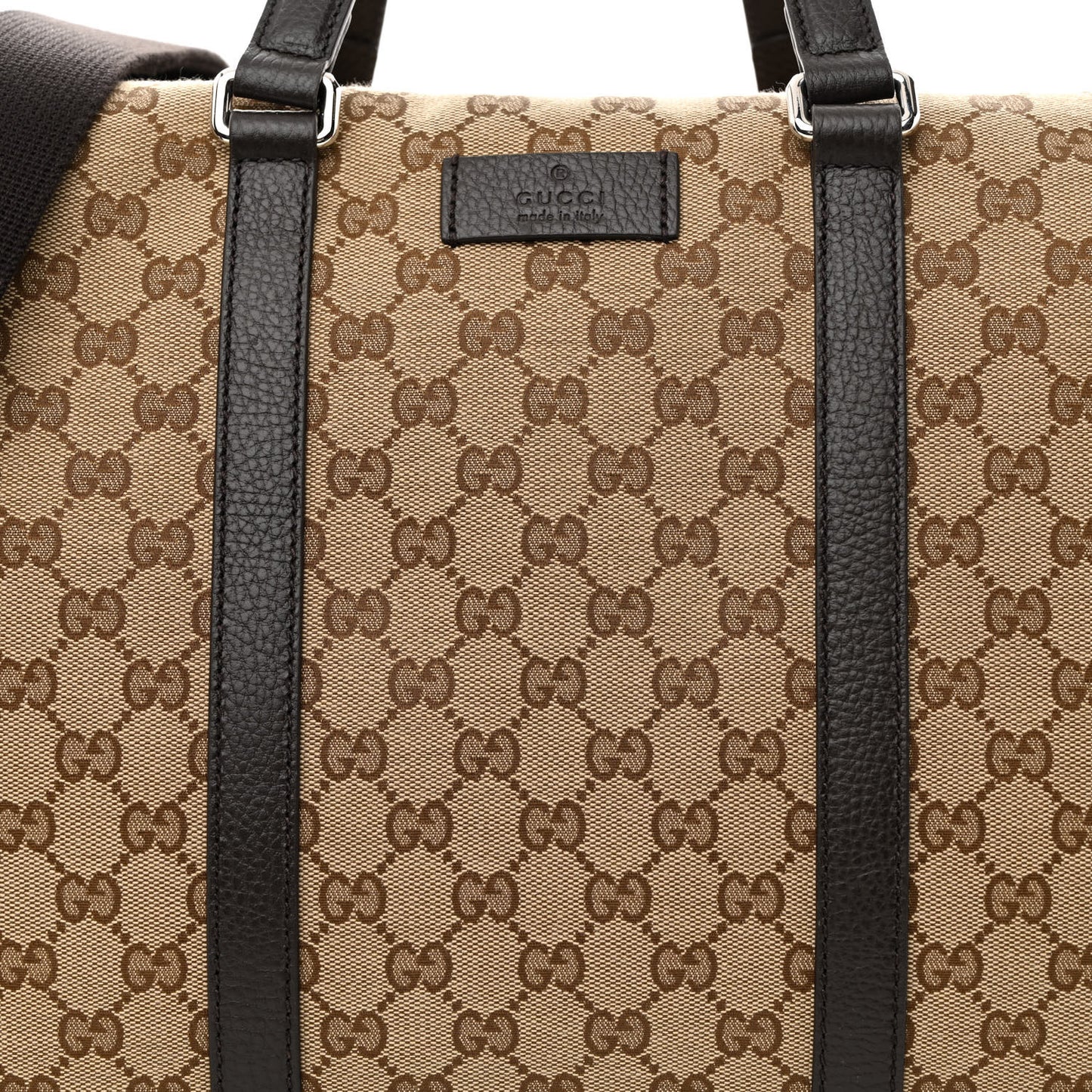 Monogram Dollar Calfskin Boston Duffle Bag Beige Ebony Testa di Moro Marrone Scuro