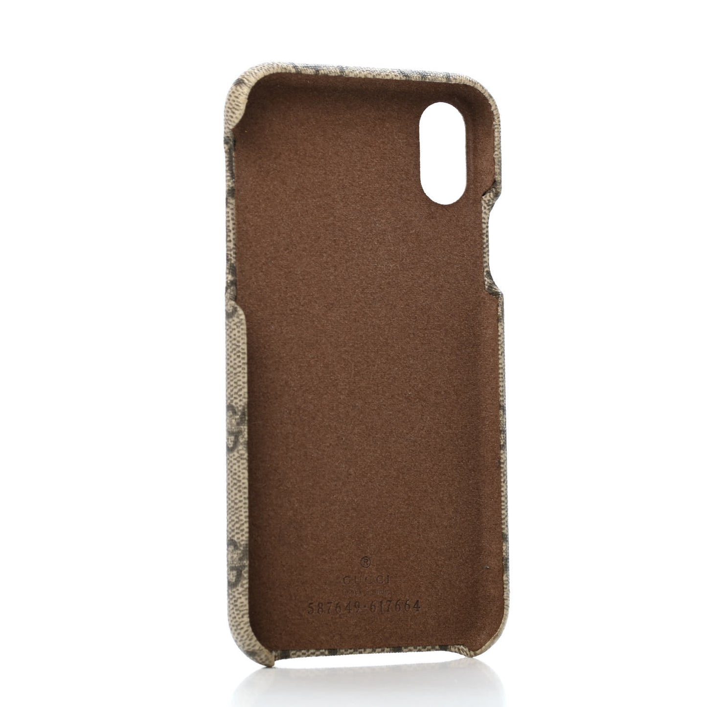 GG Supreme Monogram Top Handle iPhone X/XS Case Beige