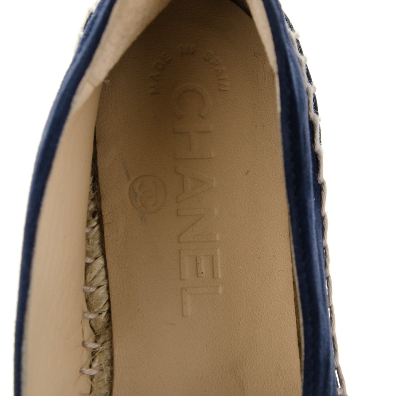 Chanel Suede CC Espadrilles 36 Navy Blue 7 of 8