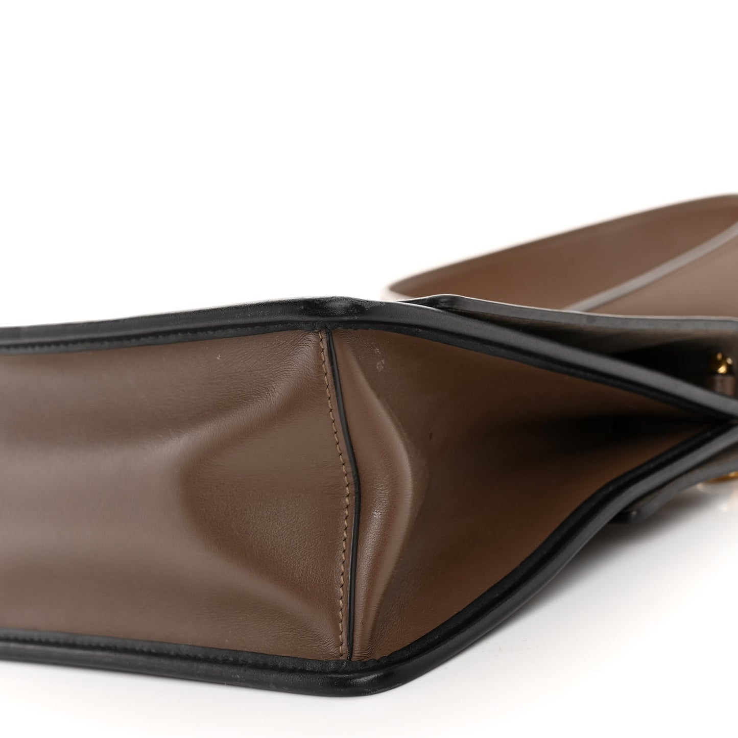 Vitello Century F is Fendi Bi-Color FF 1974 Embossed Kan I Shoulder Bag Maya Black