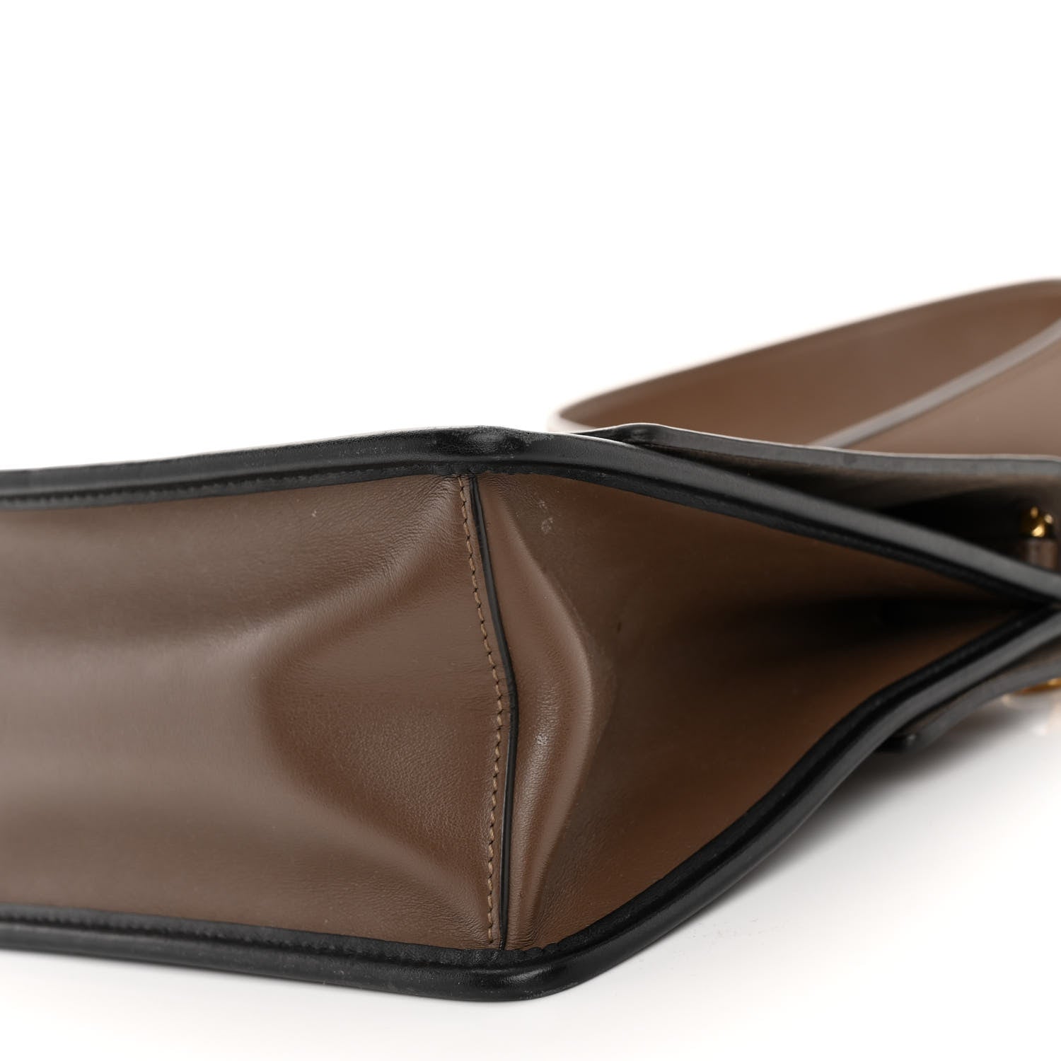 Fendi Vitello Century F is Fendi Bi-Color FF 1974 Embossed Kan I Shoulder Bag Maya Black 9 of 10