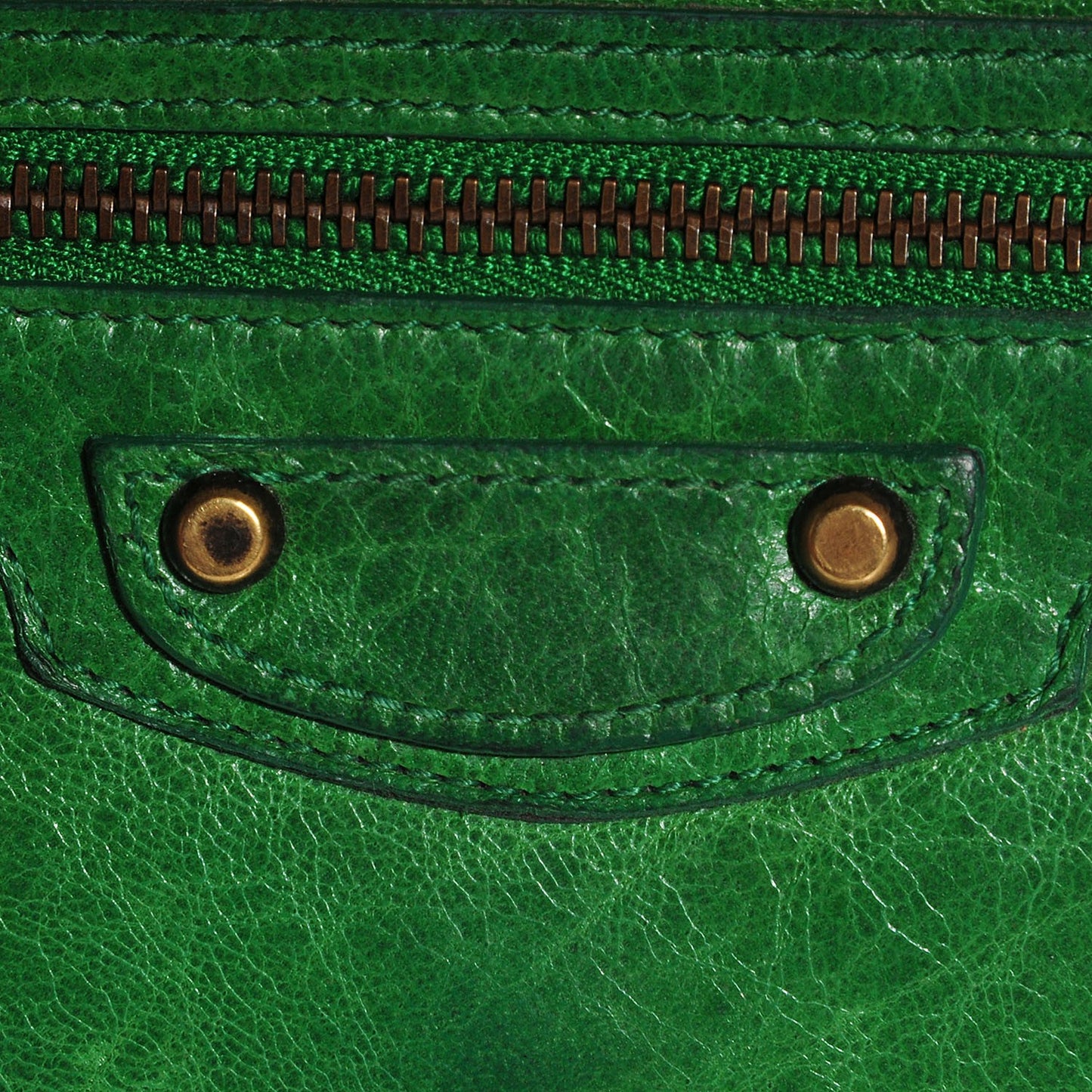 Agneau Classic Hardware Money Wallet Vert Poker