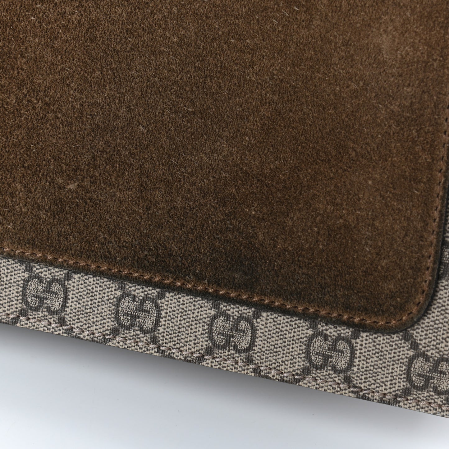 GG Supreme Monogram Medium Dionysus Shoulder Bag Taupe