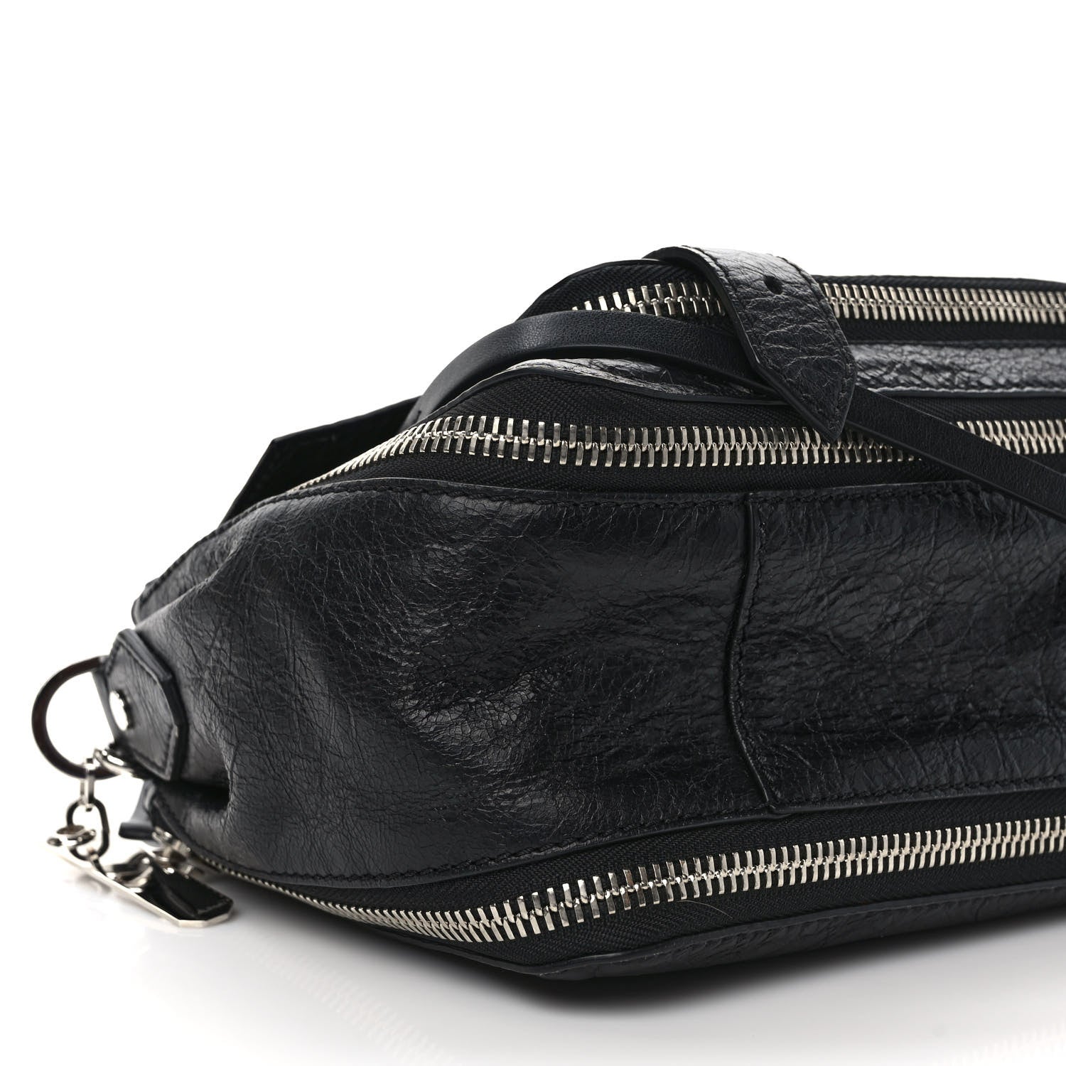 Proenza Schouler Crinkled Calfskin Tiny PS1 Satchel Black 8 of 11