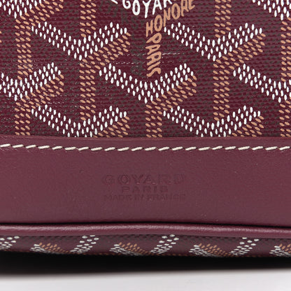 Goyard Goyardine Petit Flot Bucket Bag PM Burgundy 8 of 8