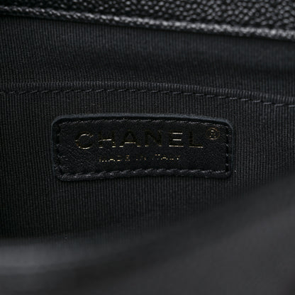 Chanel Shiny Caviar Quilted Small Duma Pockets Drawstring Backpack Black 6 of 10