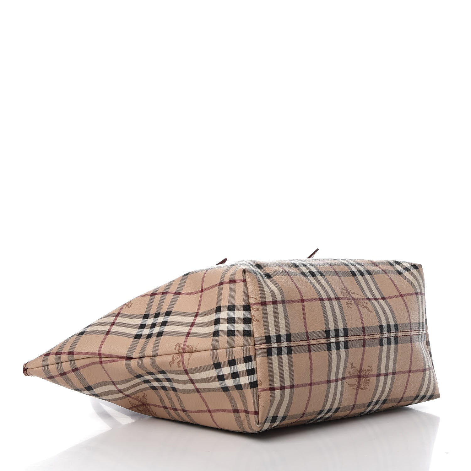 Burberry Haymarket Check Medium Salisbury Tote Military Red 4 of 14