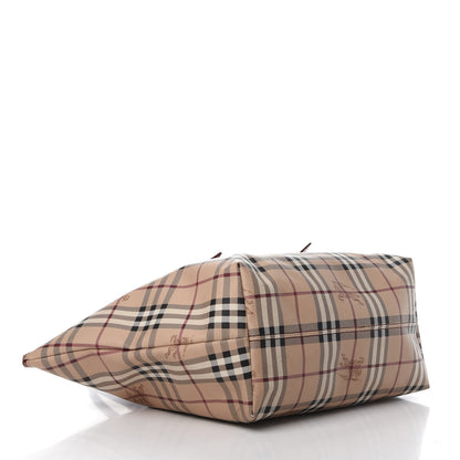 Burberry Haymarket Check Medium Salisbury Tote Military Red 4 of 14