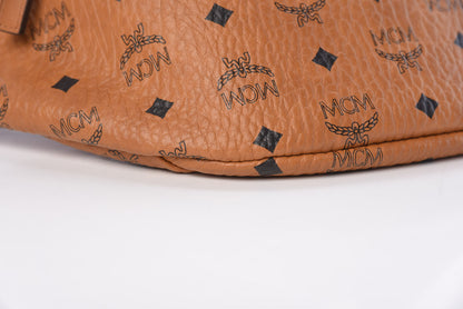 MCM Visetos Stark Belt Bag Cognac 8 of 10