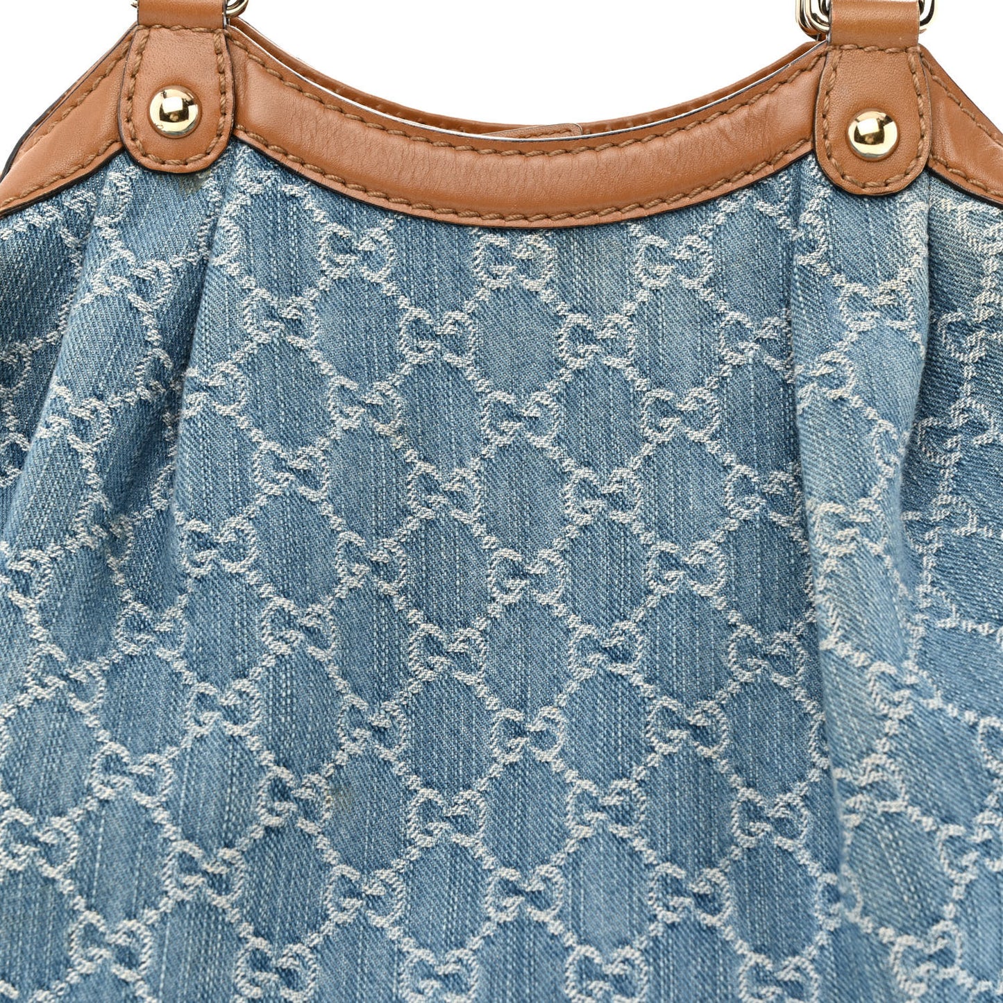 Denim Monogram Medium Sukey Tote Blue