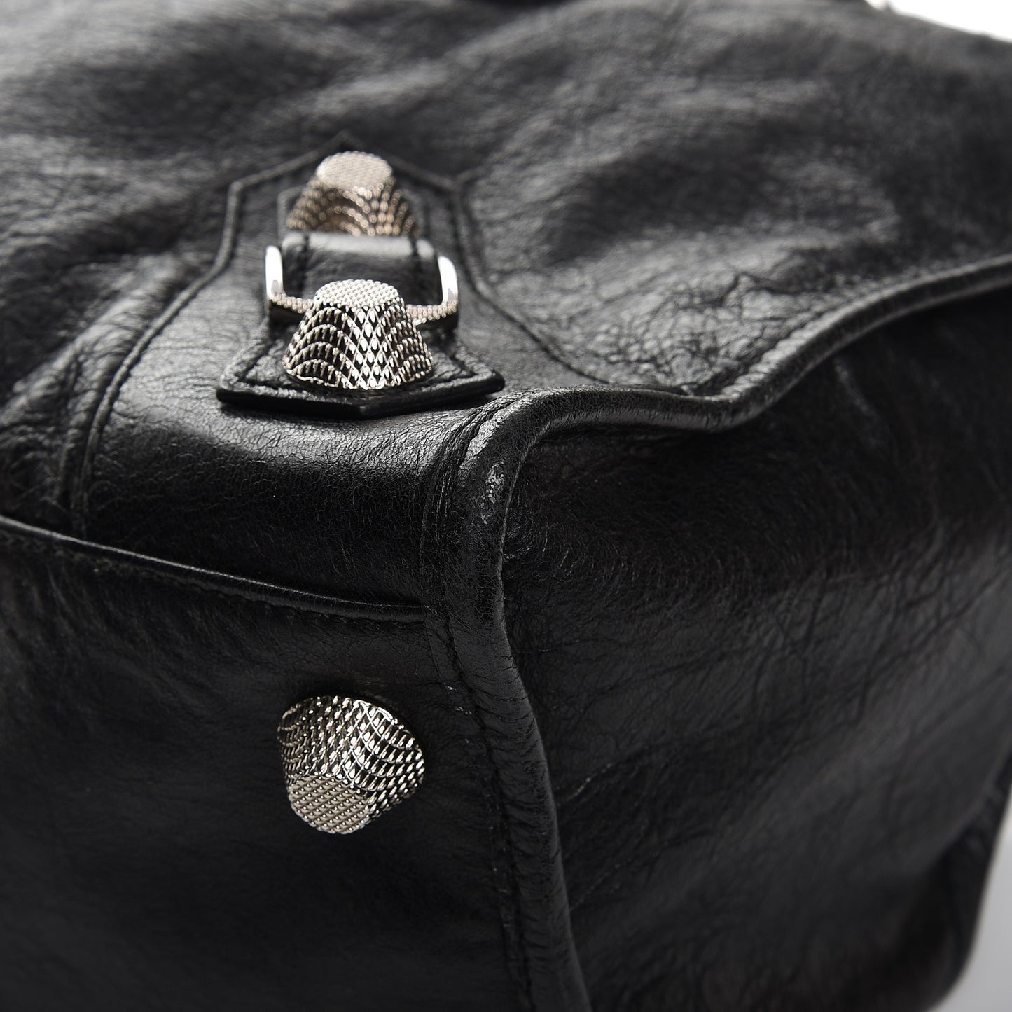 Agneau Giant 21 Silver Hardware Work Black