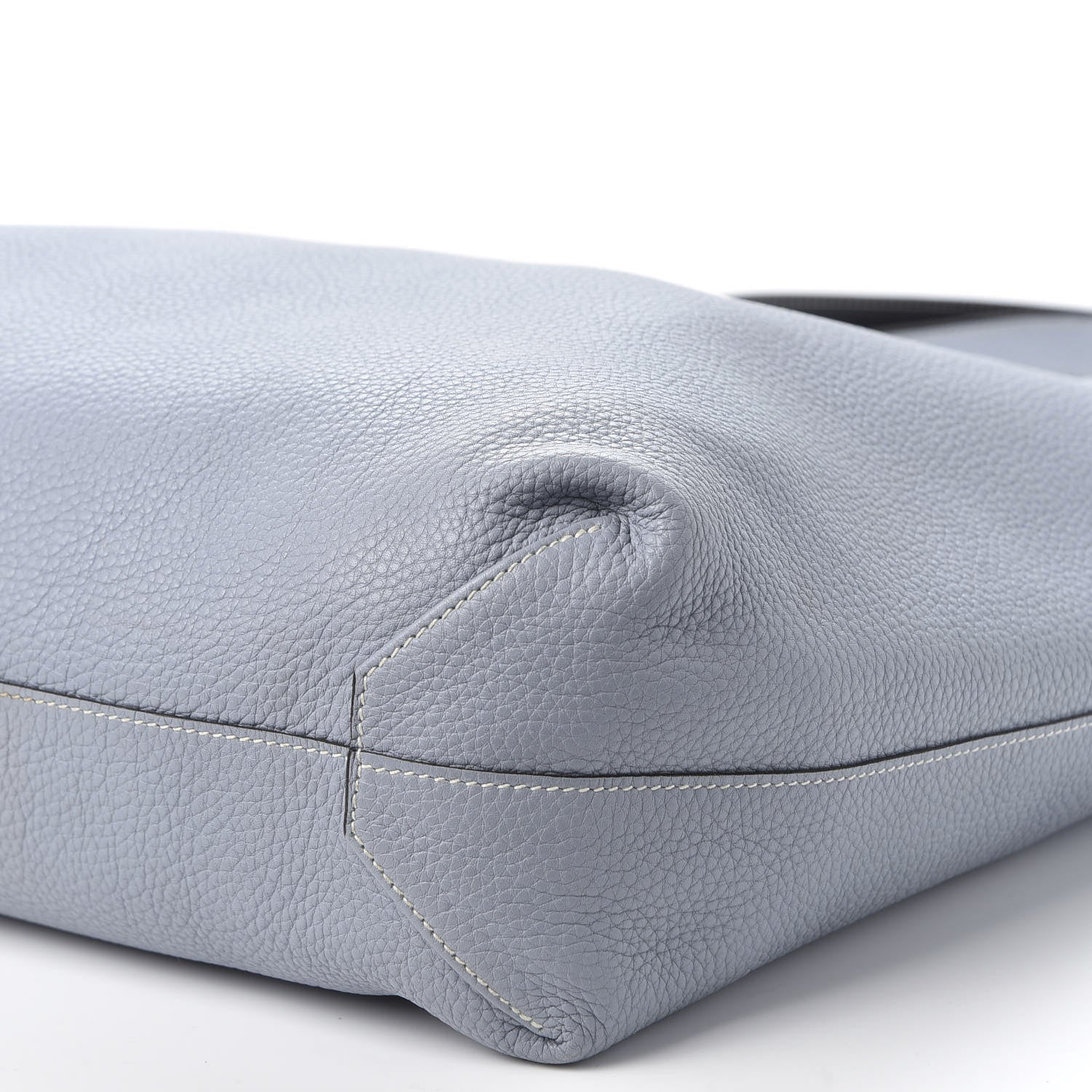 Hermes Taurillon Clemence Double Sens 36 Reversible Tote Bleu Lin Bleu Obscur 14 of 15