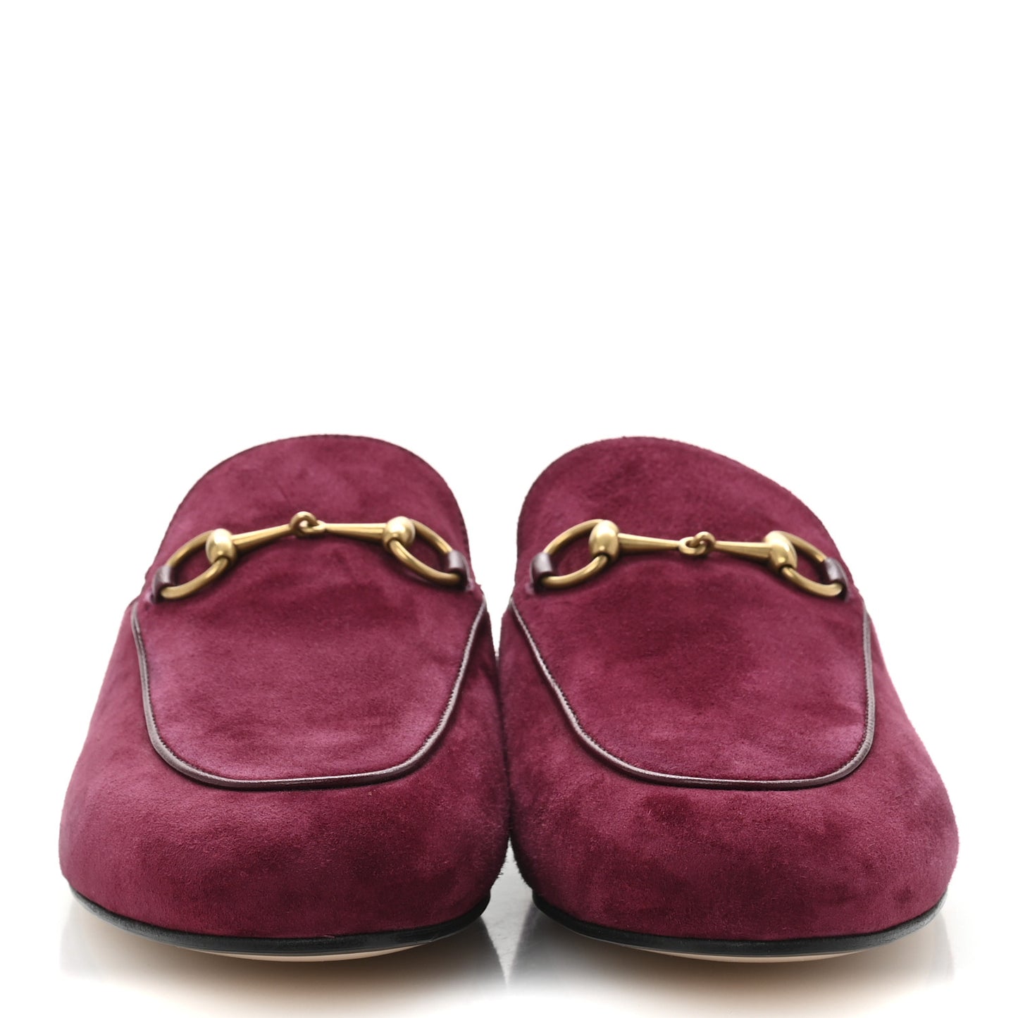 Suede Cachemire Malaga Kid Womens Princetown Slippers 40 Burgundy