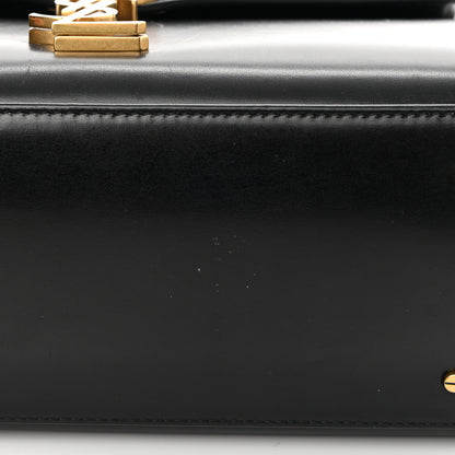 Saint Laurent Smooth Calfskin Medium Classic Monogram Cassandra Top Handle Black Rouge Legion 15 of 19