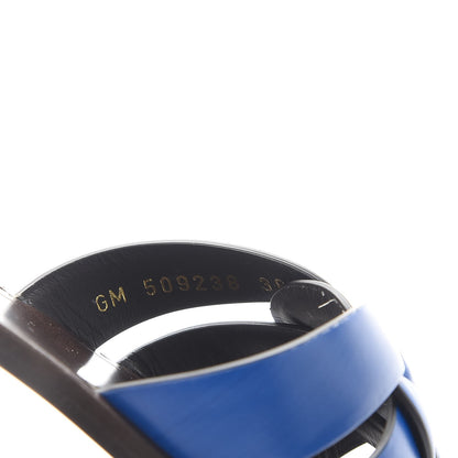 Saint Laurent Calfskin Nu Pied 05 Slide Sandal 36 Blue Majorelle 8 of 9