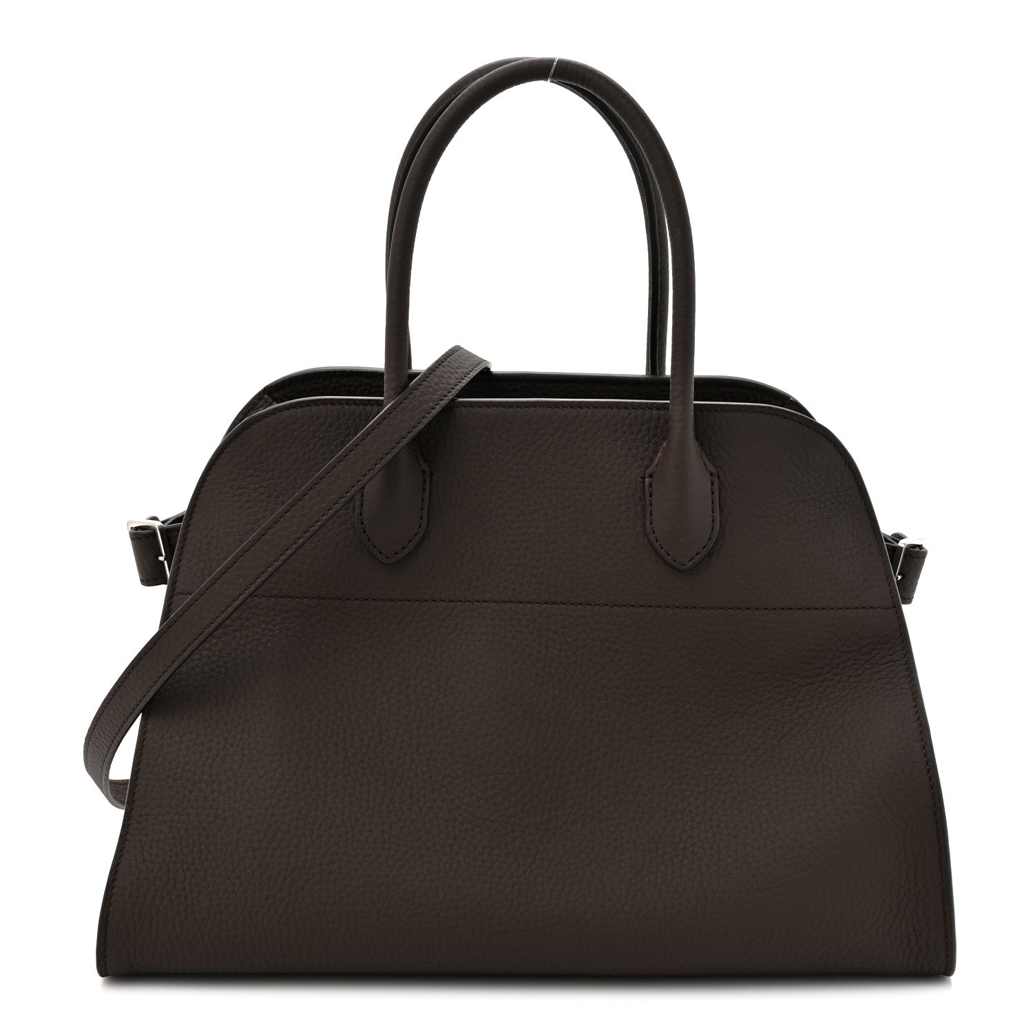 The Row Matte Grained Calfskin Soft Margaux 12 Deep Brown 1 of 9