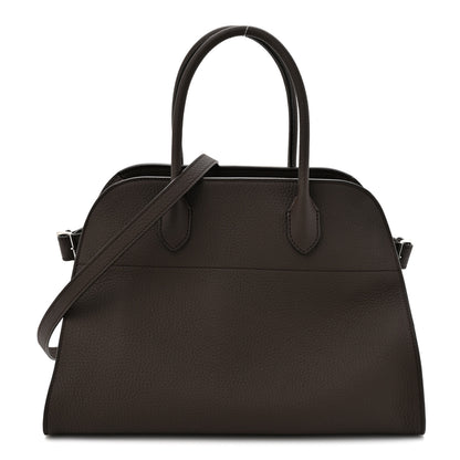 The Row Matte Grained Calfskin Soft Margaux 12 Deep Brown 1 of 9