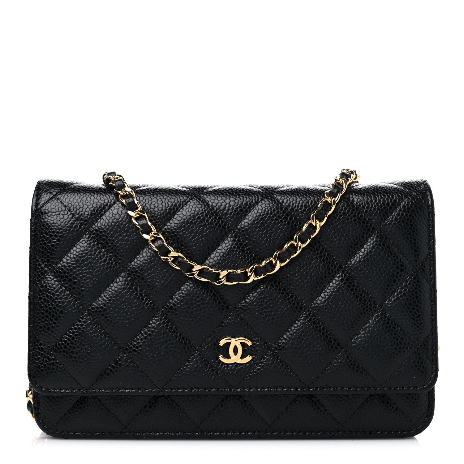 Chanel Caviar Quilted Wallet on Chain WOC Black 1 of 10