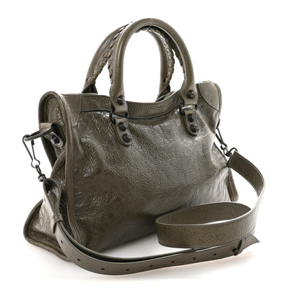 Balenciaga Agneau Arena Classic Hardware Small Le City Army Green 3 of 9