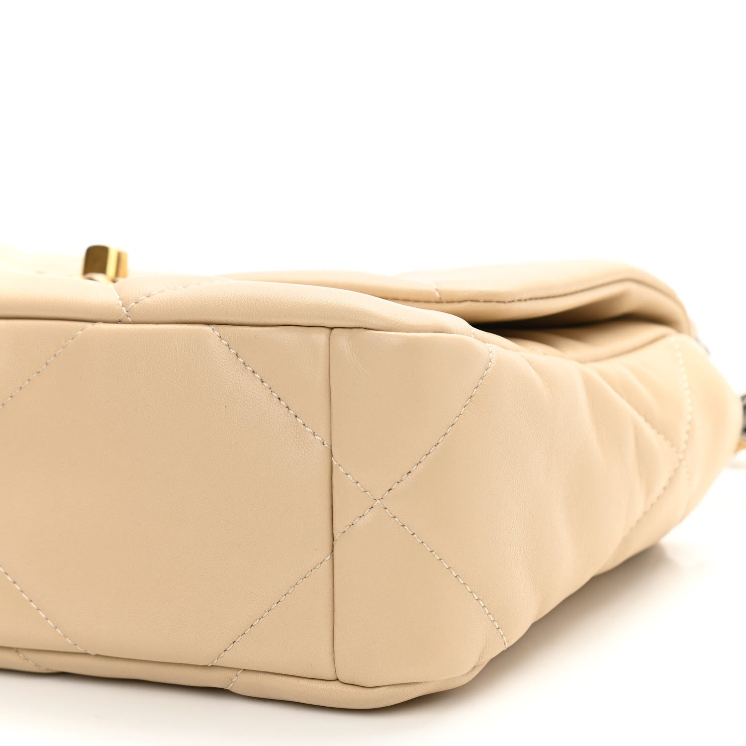 Chanel Lambskin Quilted Medium Chanel 19 Flap Beige 10 of 10