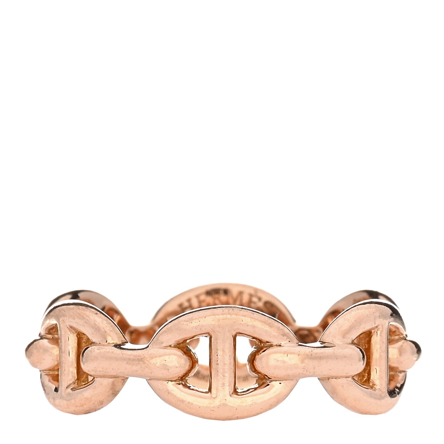 18K Rose Gold PM Chaine d'Ancre Enchainee Ring 50 5.25