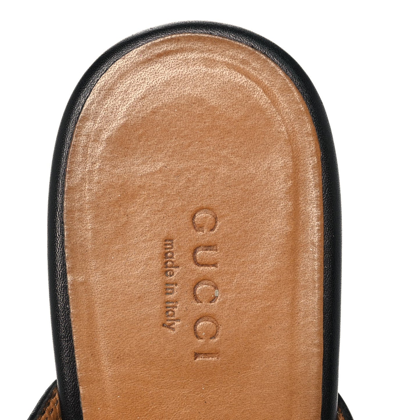 Calfskin Womens Princetown Slippers 39.5 Black