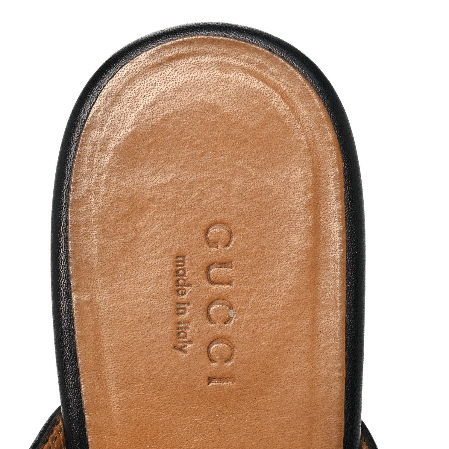 Gucci Calfskin Womens Princetown Slippers 39.5 Black 7 of 9