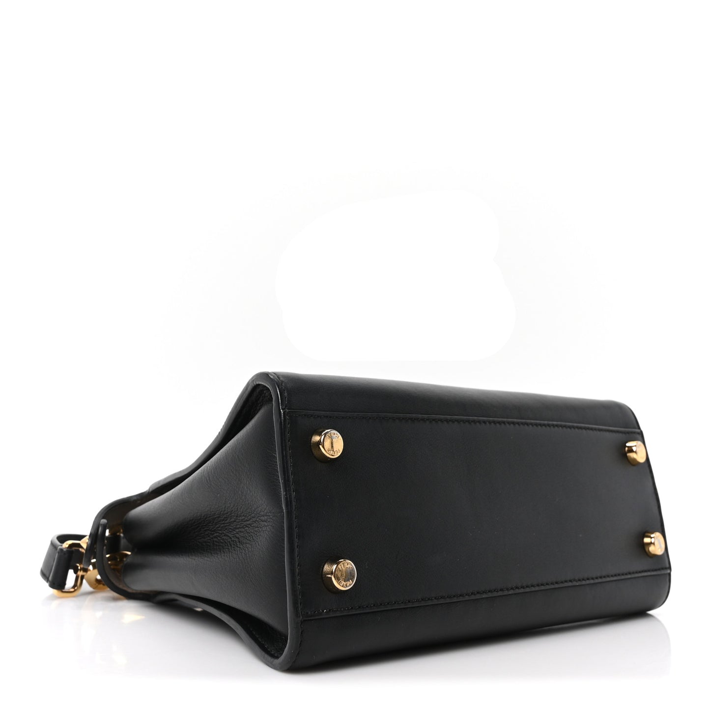 Vitello Tahiti Burro Medium Peekaboo Iconic Essentially Satchel Black Corda