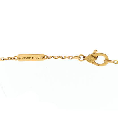 Van Cleef & Arpels 18k Yellow Gold Mother of Pearl Lucky Alhambra Butterfly Pendant Necklace 6 of 6