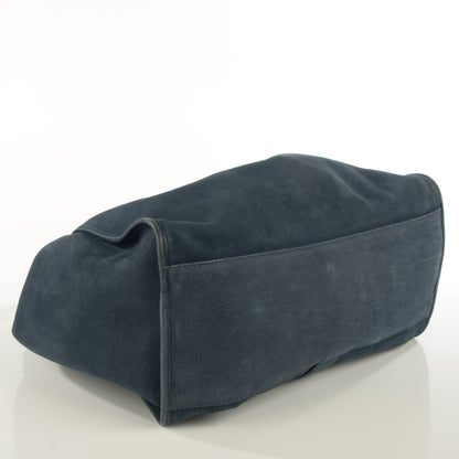 Gucci Nubuck Large Soft Stirrup Shoulder Bag Navy 4 of 7