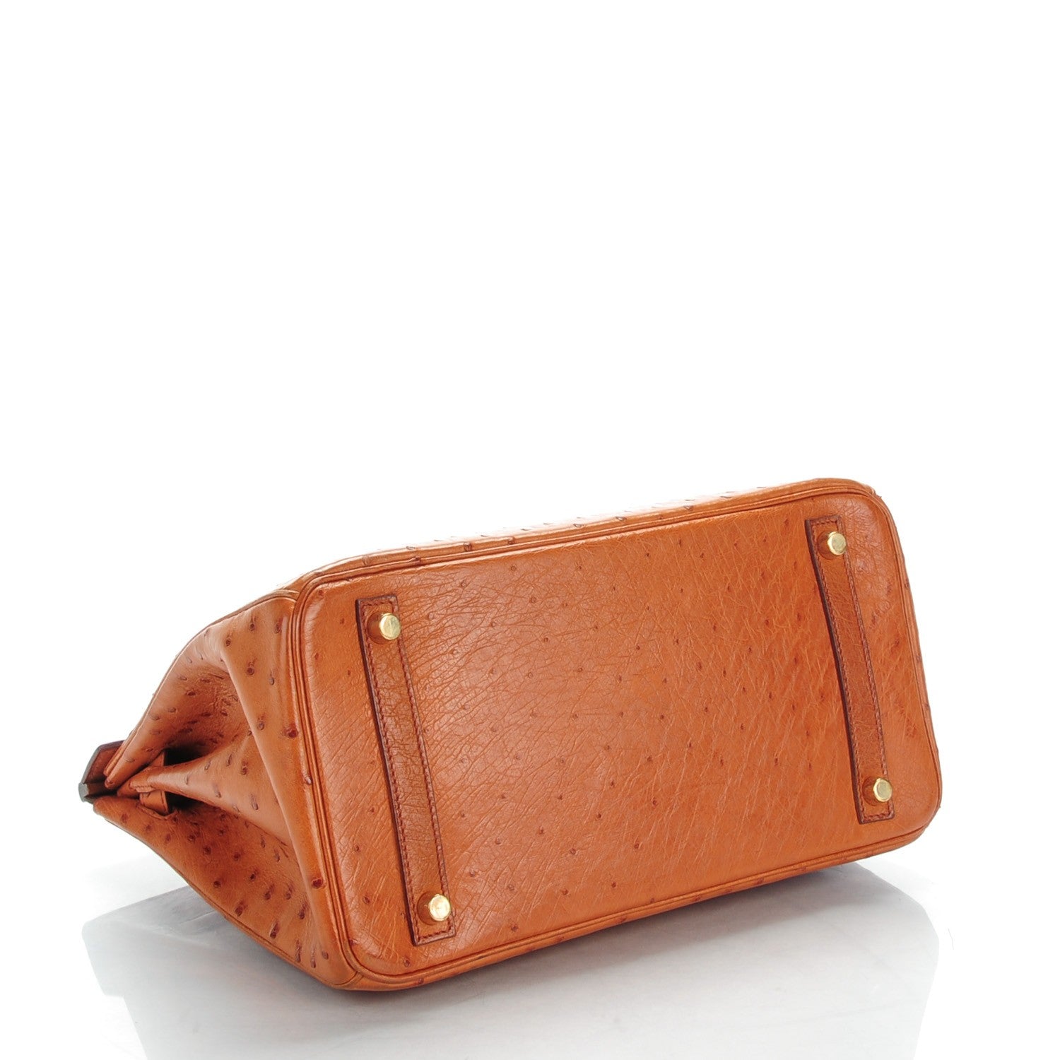 Hermes Ostrich Birkin 30 Cognac 5 of 26