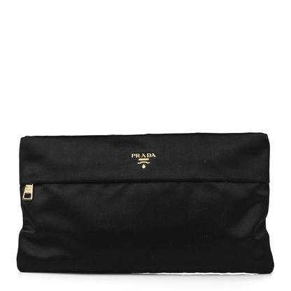 Prada Satin Raso Evening Clutch Black 1 of 7