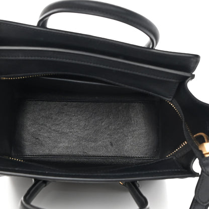Celine Smooth Calfskin Nano Luggage Black 5 of 14