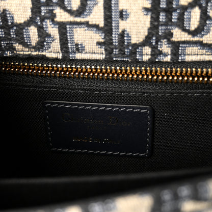 Christian Dior Oblique 30 Montaigne Flap Bag Blue 6 of 9