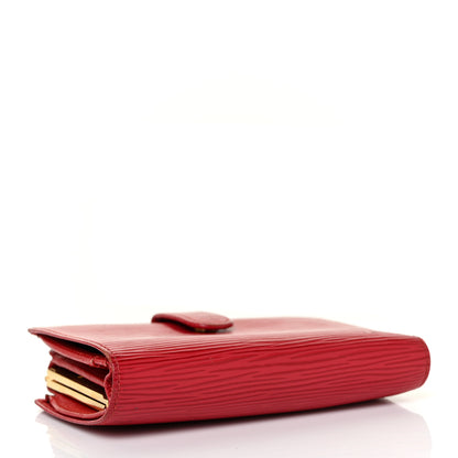 Louis Vuitton Epi French Purse Wallet Castillan Red 4 of 9