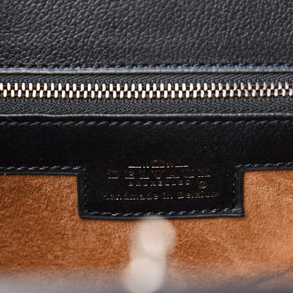 Delvaux Calfskin Canvas Illusion Top Handle Frame Bag Jumping Black 6 of 9