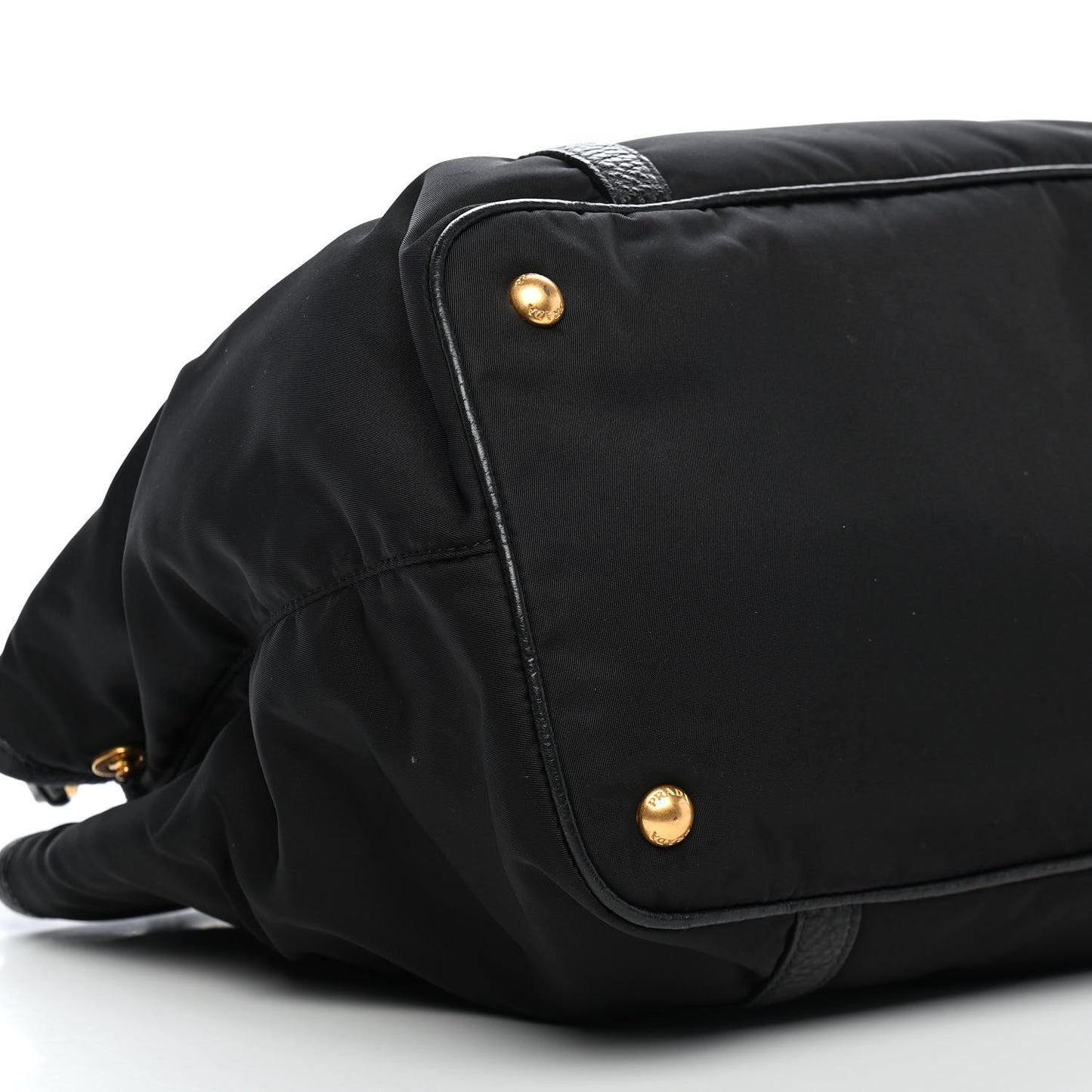 Tessuto Nylon Saffiano Tote Black